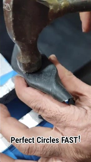 🔨 Perfect Rubber Circles in Seconds! Genius Tube Trick