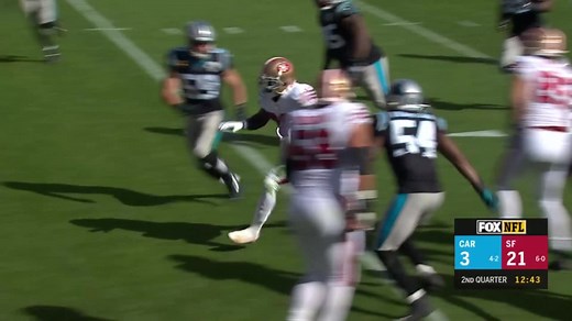 Tevin Coleman carves through Panther's defense for another TD