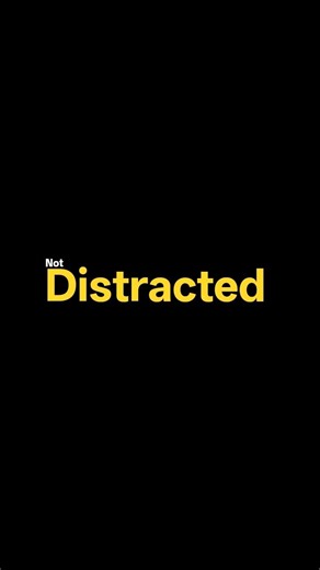you are not distracted #selfimprovement #discipline #youtubeshorts