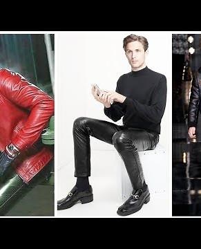 Tremendous leather latex tight pants outfits for men and boys#2022