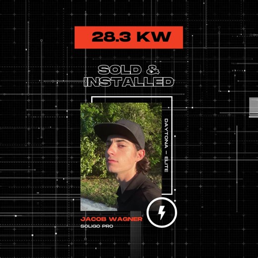 🌟 Top Pros of the Week🌟 This week, the Soligo team has powered through with a fantastic 145.4 kW of solar installations! Our consistency lead us to our best week of the year! Every panel installed, every deal closed, is a step towards our goals. Special recognition goes to our Top Rev Pros who truly led the charge: 1️⃣ Jacob Wagner 2️⃣ David Jordan 3️⃣ Nathaniel Kauwe 4️⃣ Justin Spute 5️⃣ Brayden Callahan 6️⃣ Malachi Jensen Your hard work is lighting up homes and lives. Let’s keep this momentu