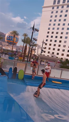 Josh - FlowRider surf machine at Planet Hollywood Resort Casino Pool Las Vegas 2025