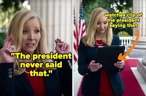 Lisa Kudrow's Impersonation Of A Far-Right MAGA Spokesperson Is Going Viral Because People Say It's Like "Literally Every Republican"