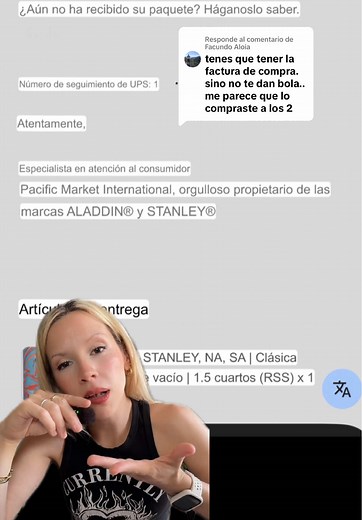 Respuesta a Facundo sobre los termos comprados