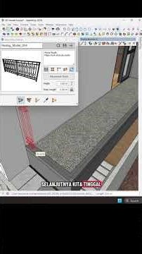 Modeling otomatis railing di sketchup tanpa ribet #sketchup #tutorial #plugin #3d #architecture #bim