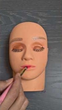 ASMR makeup tutorials on Mannequin face # shorts #asmr