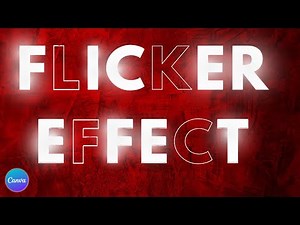 Create Flicker Text Animation Tutorial in Canva Easily