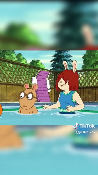 Arthur Plays At The Pool 💀 #fyp #arthur #tiktok