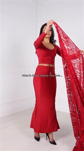 … it never misses ♥️ one of our most loved Sarees and colour, now on sale during our Diwali Blitz ✨ #sareelove #diwali #sareedrapingtutorial #sari #lacesaree | TiaBhuva.com