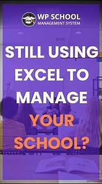 Still using Excel to Manage your School?📚 | WP School Management System 2025