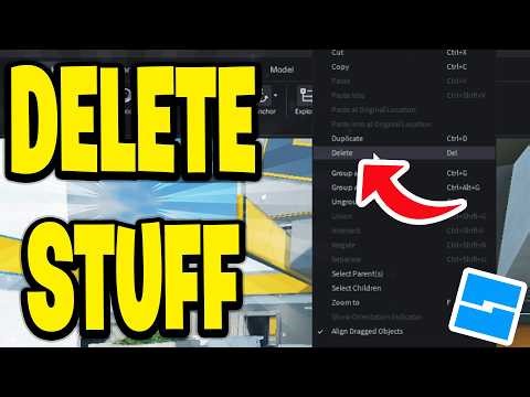 How To Delete Stuff In Roblox Studio