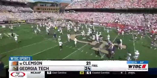 Clemson vs Georgia Tech, Final Scores