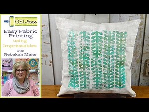 Easy Fabric Printing using Gel Press Impressables