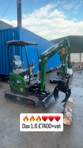 11 reactions · 28 shares | DAX 1.6 mini digger laidong 25hp 385 power train 2.2meter dig depth £7400+vat | Dax Industries | Facebook