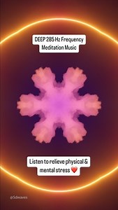 4.7K views · 523 reactions | DEEP 285 Hz Frequency Meditation Music | Listen to this Solfeggio frequency to relieve physical & mental stress ❤️ Namaste.  #meditation #meditationmusic #frequency #mentalhealth #brainwaves #frequencyhealing #soundtherapy #solfeggio #solfeggiofrequencies #285hz | 5D Waves | Facebook