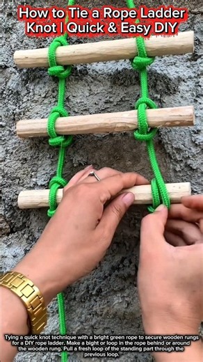 How to Tie a Rope Ladder Knot | Quick & Easy DIY