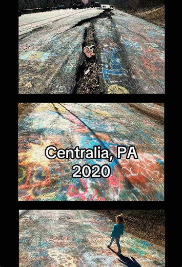 THE ROAD THAT DISAPPEARED INTO THE UNDERGROUND … 🔥 Before it was covered in dirt and reclaimed by nature, this stretch of the abandoned highway in Centralia, Pennsylvania, was one of the most unusual roadside attractions in the state. The underground coal mine fire that began decades ago devastated Centralia, eventually forcing most residents to leave as the town was slowly abandoned. What remained was this iconic stretch of damaged highway, covered in graffiti and surrounded by the eerie lands