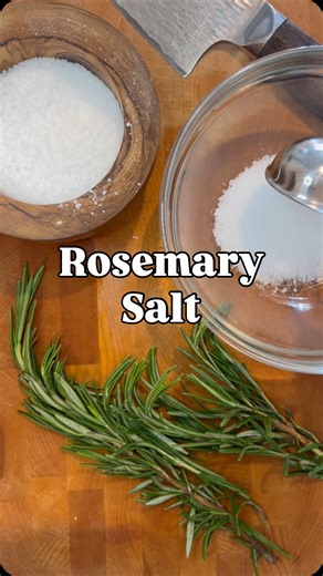 Danielle Simone | Recipes & Cooking | Homemade rosemary salt 🌿 the kind of seasoning that goes on everything. Not dessert, but maybe… Here’s how to make it: 1. Strip the... | Instagram