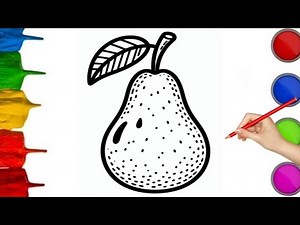 How To Draw A Pear Step By Step 🍐 Pear Drawing Easy