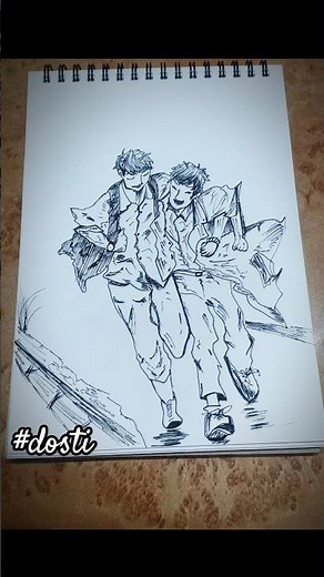 This Sketch Captures True Friendship 🖤 #shorts #viral