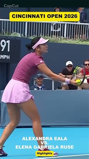 Cincinnati Open 2026: Alexandra Eala vs. Elena Gabriela Ruse highlights