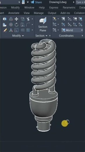 3D Modelling Tutorial: #spirallightbulb