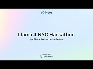 Llama 4 NYC Hackathon First Place Winner: Pitch Perfect