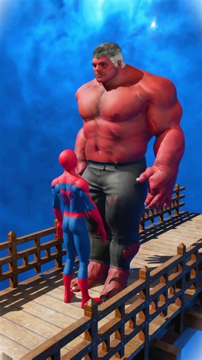 Hulk Vs spider man😆 #automobile #spiderman