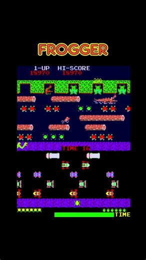 Frogger 06–Classic Arcade Gameplay#shorts