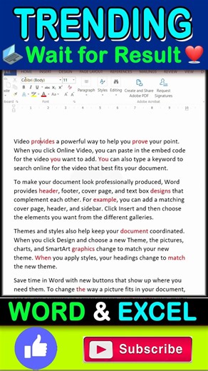 SIMILIR TEXT FIND IN MS WORD #exceltips #shorts #excel #exceltutorial घर बैठे EXTRA INCOME