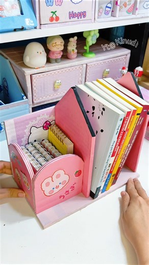 Ngăn đựng sách vở #diy #craft #handmade #cardboard #ideas #shortvideo #viral #xh #decor
