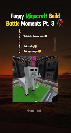 Minecraft Funny Build Battle Moments Pt. 3 #minecraft #funny #memes #gaming