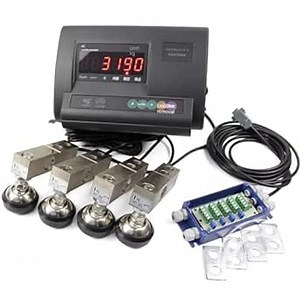 Livestock Scales for Pigs, 5000Lbs Livestock Scale Kit Animal Floor Scales High Precision Indicator Load Cell Scale Floor Scale Kit with Junction Box Animal Scale Kit for Cattle Pigs Sheep