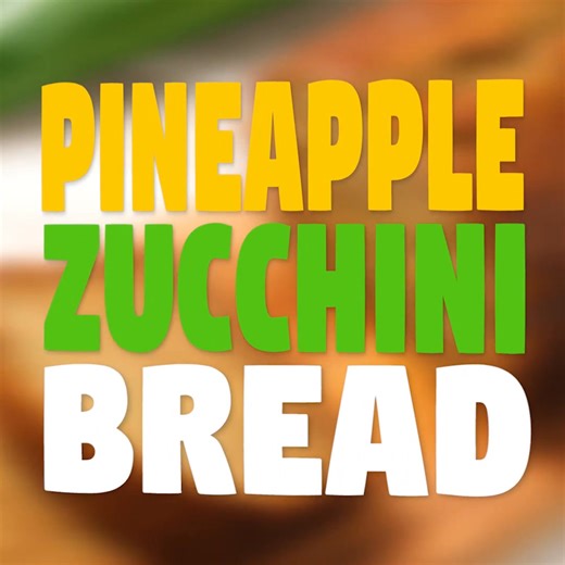 😋Recipe: https://www.recipegirl.com/pineapple-zucchini-bread/ Set aside the ripe bananas and make this Pineapple Zucchini Bread instead. | RecipeGirl