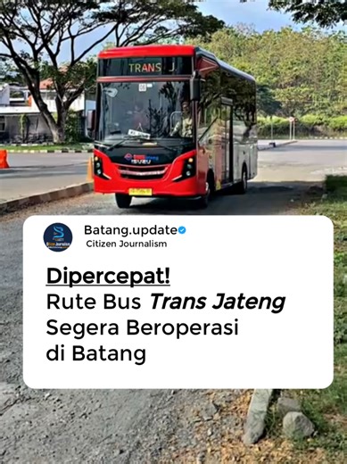 Layanan Bus Trans Jateng Segera Hadir di Batang