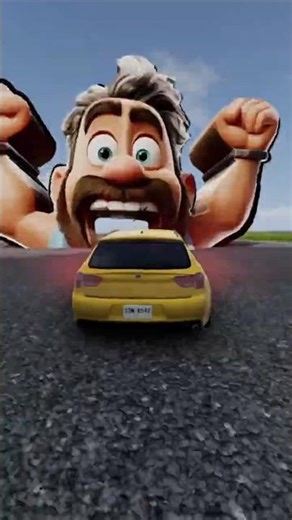 Colorfull Big Small Car vs Giant in BeamNG.drive