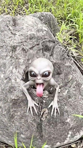 An Alien Crawls Out of a Cave to Scare the Baby! 👽😱👶#couple #martialarts #shorts