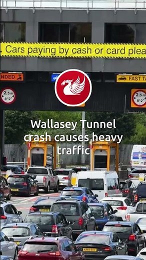 Wallasey Tunnel crash causes heavy traffic
