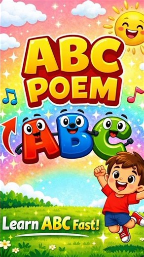 ABC poem|Alphabet song & nursery rhymes #poem #kidssong