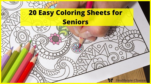 20 Easy Coloring Sheets for Seniors - Agedcare Channel