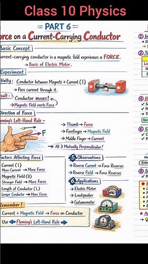 Magnetic Effect Of Electric Current Class 10 Science Physics Concept