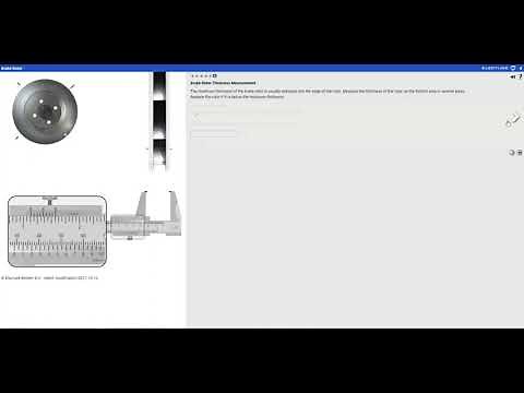 Electude Brake Rotor (Basic) Thickness Measurement