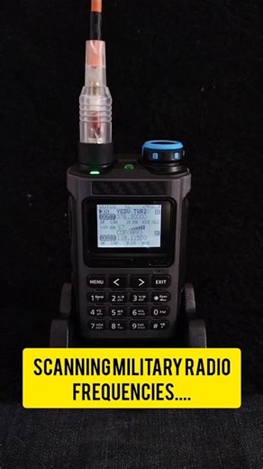 real military ATC chatter caught on budget scanner #military #quansheng #shorts