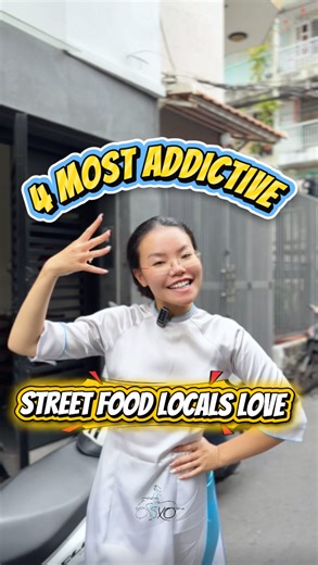 Street food: the part of Vietnam that follows you home🎉 1: 🍢🥗 Bánh tráng Thèm gì cũng có 📍 36 Rach Bung Binh Street, Ward 9, District 3, HCMC ⏰ 9am - 10pm 💸 From $1.4/ per dish (35,000 VND) 2: 🌽🧈 Bắp xào Cô Ba 📍 2/24C Cao Thang Street, Ward 5, District 3, HCMC ⏰ 1pm - 7pm 💸 From $1.2/ per dish (30,000 VND) 3: 🥖🔥 A Tùng - Bánh mì bò nướng bơ Campuchia 📍 171 Cong Quynh Street, Nguyen Cu Trinh Ward, District 1, HCMC ⏰ 4pm - 10pm 💸 From $0.6/ per skewer (15,000 VND) 4: 🥚✨ Hột vịt lộn H