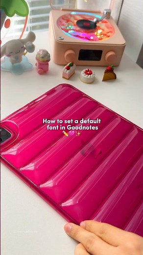 ✨ How to set a default font in Goodnotes 🩷 #planner #goodnotes #digitalplanner #ipad #notetaking