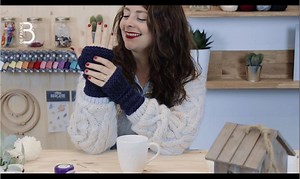 If you've ever wondered how to knit a pair of fingerless mittens, this is the pattern for you. | Bergère de France - Knitting and Crochet