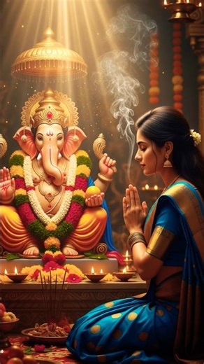 Hey Gauri Sut Mangal Murti 🙏 Kripa Banae Rakhna | Ganesh Bhajan | Ganpati Devotional Song#shorts