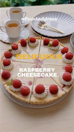 🎂 No-Bake RASPBERRY & WHITE CHOCOLATE Cheesecake?! YES PLEASE! 😍