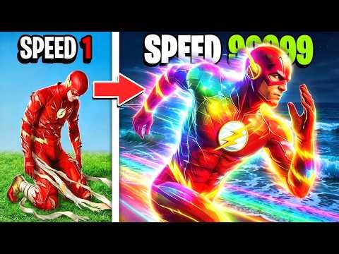 Upgrading The Flash to FASTEST SUPERHERO EVER In GTA 5!