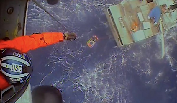 Coast Guard Saves Man 180 Miles Off Oregon Coast
